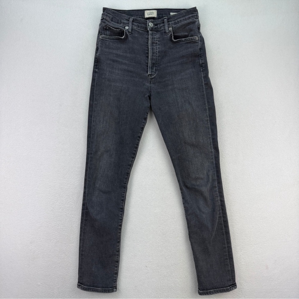 Citizens Of Humanity Olivia Ankle Grey Black Wash Jeans size 27